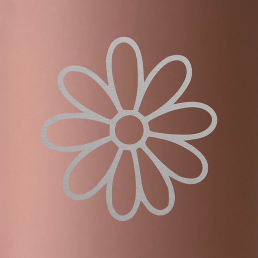 Termo personalizado diseño flor coqueta
