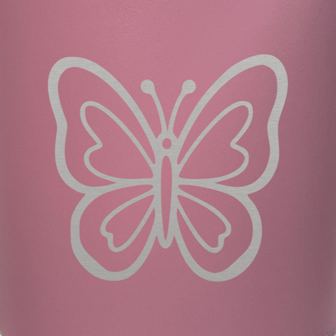 Termo personalizado diseño mariposa coqueta