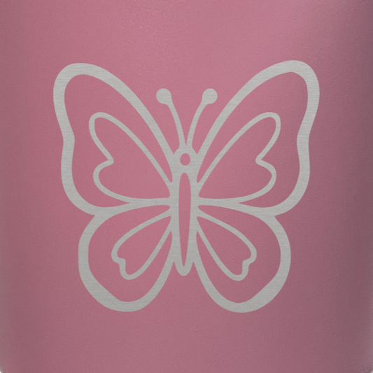 Termo personalizado diseño mariposa coqueta