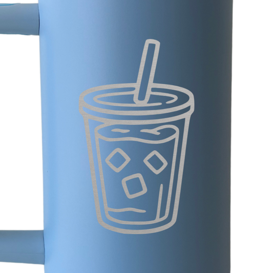 Termo personalizado diseño matcha coqueta