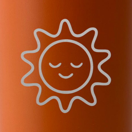 Termo personalizado diseño sol coqueta