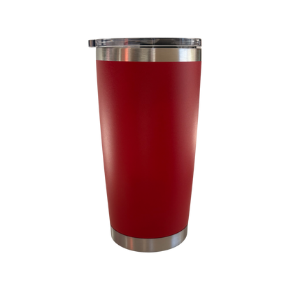 Termo Power 20oz de acero inoxidable color rojo con tapadera de imán y doble pared.