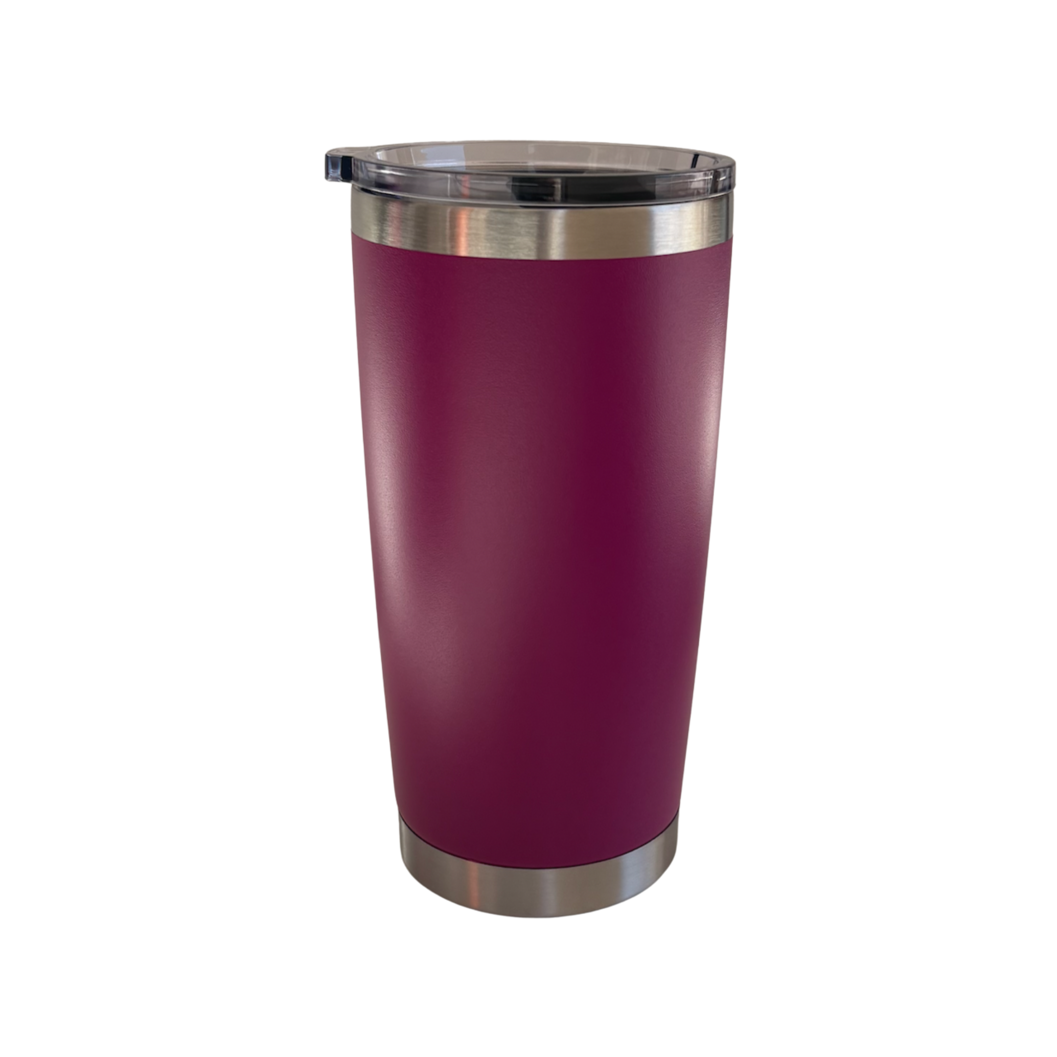 Termo Power 20oz de acero inoxidable color rosa MX con tapadera de imán y doble pared.