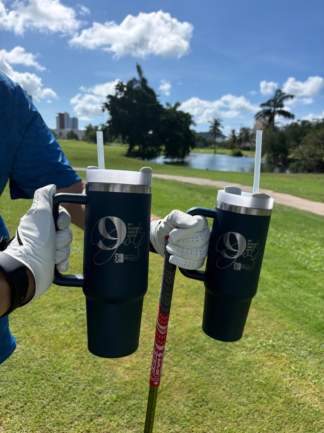 Torneo de golf — Camper 30 oz verde militar